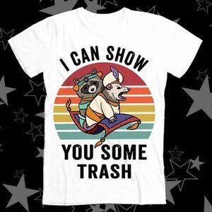 I Can Show You Some Trash Raccoon & Opossum Funny Vintage T-Shirt – Cute Sarcast